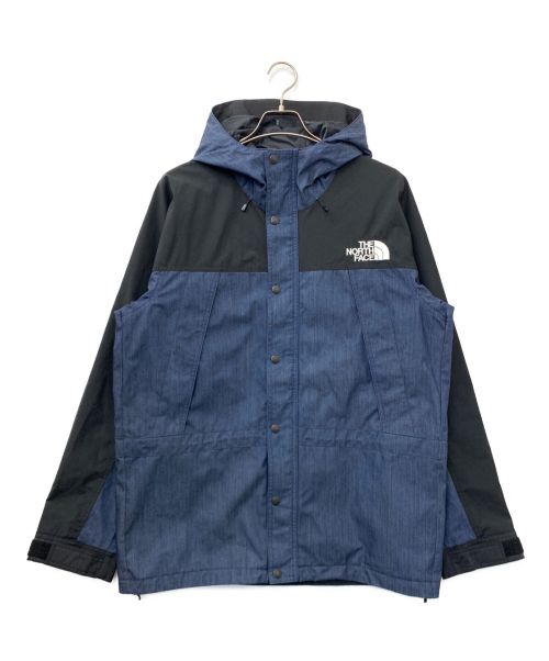 THE NORTH FACE（ザ ノース フェイス）THE NORTH FACE (ザ ノース フェイス) マウンテンライトデニムジャケット ブルー×ブラック サイズ:XLの古着・服飾アイテム