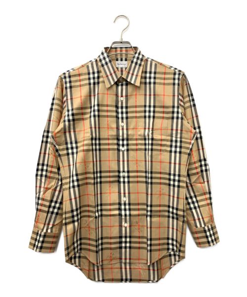 Burberry's（バーバリーズ）Burberry's (バーバリーズ) チェックシャツ ベージュ サイズ:Lの古着・服飾アイテム