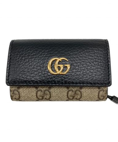 中古・古着通販】GUCCI (グッチ) GGマーモント レザーキーケース