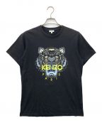 KENZOケンゾー）の古着「TIGER HEAD PRINTING T-SHIRT」｜ブラック
