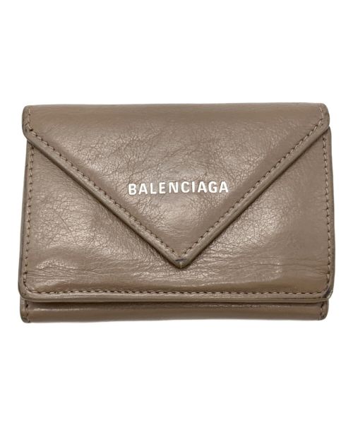 BALENCIAGA（バレンシアガ）BALENCIAGA (バレンシアガ) 3つ折り財布 ブラウンの古着・服飾アイテム