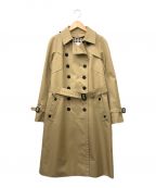 Aquascutumアクアスキュータム）の古着「BASIC TRENCH COAT MAXI」｜ハニーベージュ