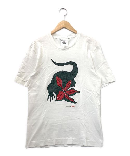 LACOSTE（ラコステ）LACOSTE (ラコステ) NETFLIX (ネットフリックス) Tシャツ ホワイト サイズ:4の古着・服飾アイテム