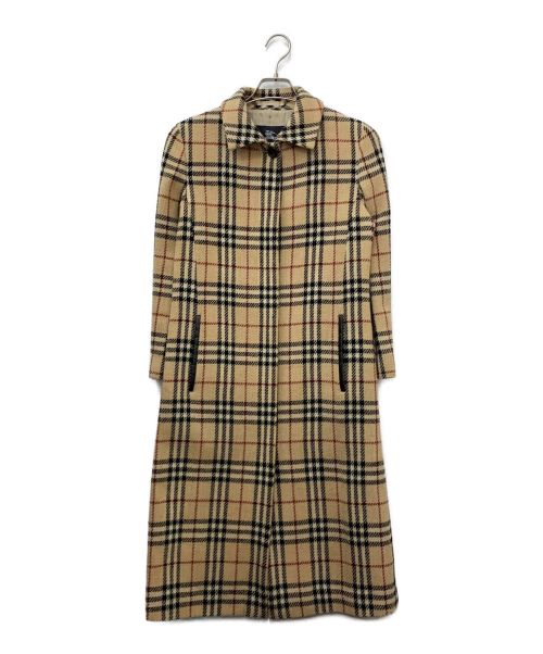 BURBERRY LONDON（バーバリーロンドン）BURBERRY LONDON (バーバリー ロンドン) ウールステンカラーコート ベージュ サイズ:38の古着・服飾アイテム