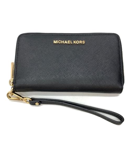 MICHAEL KORS（マイケルコース）MICHAEL KORS (マイケルコース) 長財布 ブラックの古着・服飾アイテム