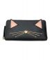 Kate Spade（ケイトスペード）の古着「Cat's Meow Cat Lindsey 長財布」｜ブラック