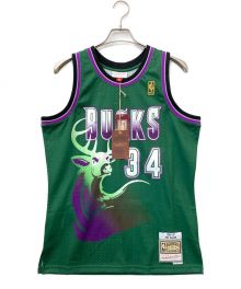 MITCHELL & NESS（ミッチェルアンドネス）の古着「NBA Swingman Alternate Jersey Bucks 96 Ray Allen」｜グリーン