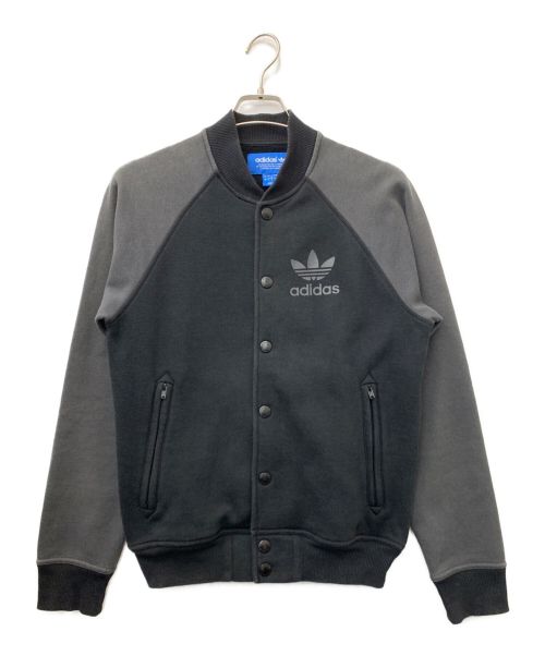 adidas（アディダス）adidas (アディダス) SPO Super Star Fleece JKT ブラック×グレー サイズ:Mの古着・服飾アイテム