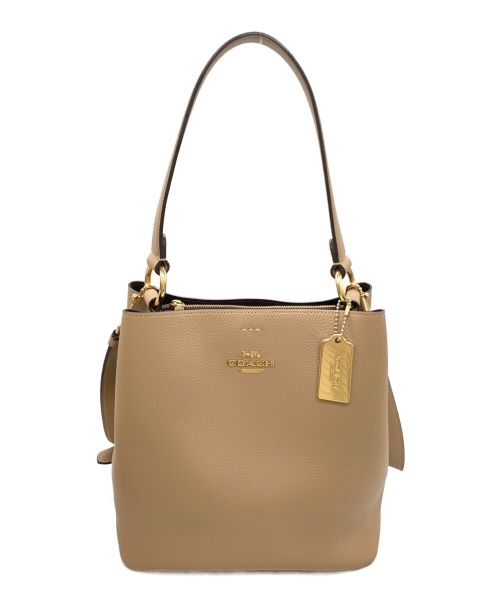 COACH（コーチ）COACH (コーチ) TOWN BUCKET BAG ベージュの古着・服飾アイテム