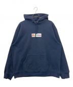 SUPREMEシュプリーム）の古着「Bling Box Logo Hooded Sweatshirt」｜ネイビー