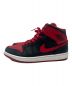 NIKE (ナイキ) AIR JORDAN 1 mid Bred レッド×ブラック サイズ:27.5：12000円