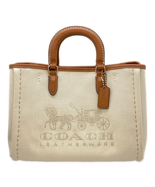 COACH（コーチ）COACH (コーチ) リース トート28 アイボリーの古着・服飾アイテム