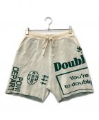 TAIN DOUBLE PUSHタイン ダブルプッシュ）の古着「POWER DEPARTMENT LOUNGE SHORTS」｜ホワイト