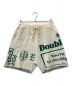 TAIN DOUBLE PUSH（タイン ダブルプッシュ）の古着「POWER DEPARTMENT LOUNGE SHORTS」｜ホワイト