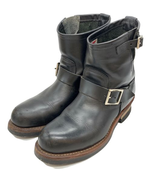 RED WING（レッドウィング）RED WING (レッドウィング) ショートエンジニアブーツ ブラック サイズ:25.5cmの古着・服飾アイテム