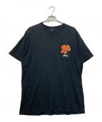 stussyステューシー）の古着「Flower Tee」｜ブラック