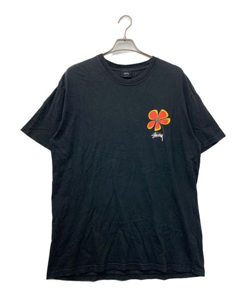 stussy（ステューシー）stussy (ステューシー) Flower Tee ブラック サイズ:XLの古着・服飾アイテム