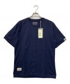 WGONGダブルゴング）の古着「MULTICOLOR RAGLAN SLEEVE COTTON SHIRT」｜ネイビー