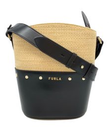 FURLA（フルラ）の古着「SHARE MINI BUCKET BAG」｜ナチュラル×ブラック