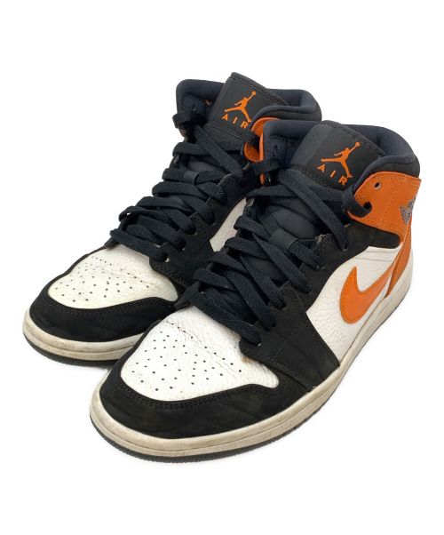 NIKE（ナイキ）NIKE (ナイキ) AIR JORDAN1 ホワイト×オレンジ サイズ:26cmの古着・服飾アイテム