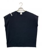 6(ROKU) BEAUTY&YOUTHロク ビューティーアンドユース）の古着「SHOULDER SLIT KNIT PULLOVER」｜ネイビー