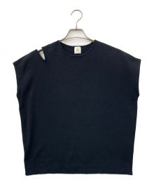 6(ROKU) BEAUTY&YOUTH（ロク ビューティーアンドユース）の古着「SHOULDER SLIT KNIT PULLOVER」｜ネイビー