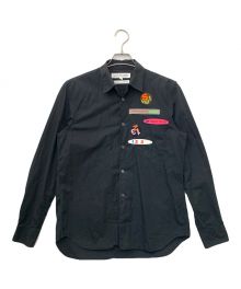 COMME des GARCONS（コムデギャルソン）の古着「ワッペンシャツ」｜ブラック