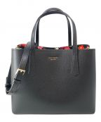 Kate Spadeケイトスペード）の古着「molly cherry blossom large satchel」｜ブラック