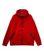 sy32 by sweet yearsエスワイサーティトゥバイスィートイヤーズ）の古着「CARVICO FABRIC ZIP HOODIE」｜レッド