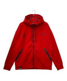 sy32 by sweet years（エスワイサーティトゥバイスィートイヤーズ）の古着「CARVICO FABRIC ZIP HOODIE」｜レッド