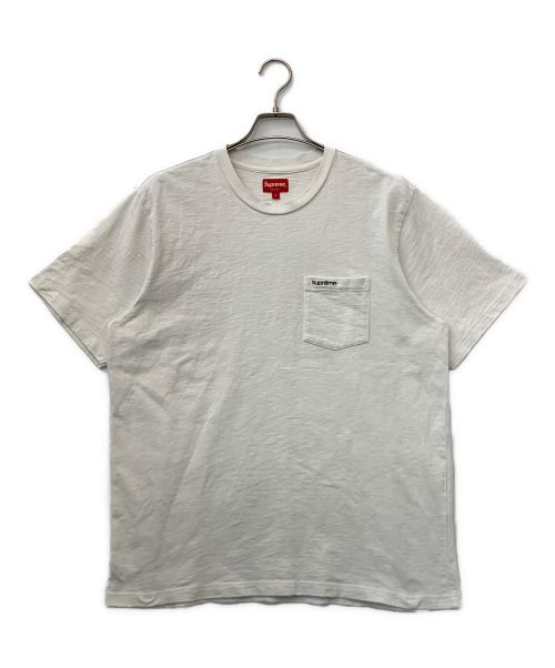 SUPREME（シュプリーム）Supreme (シュプリーム) S/S Pocket TEE ホワイト サイズ:Lの古着・服飾アイテム