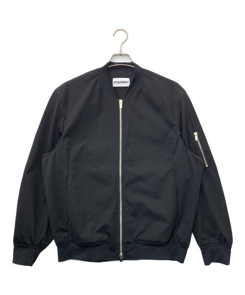 ATTACHMENT（アタッチメント）ATTACHMENT (アタッチメント) PE HIGH GAUGE JERSEY MA-1 ブラック サイズ:2の古着・服飾アイテム