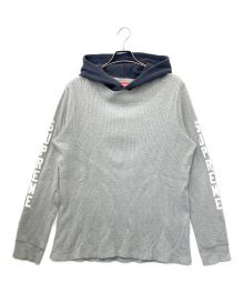 SUPREME（シュプリーム）の古着「Hooded Waffle Thermal」｜グレー