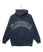 NAUTICAノーティカ）の古着「Arch Logo Sweat Hoodie」｜ネイビー