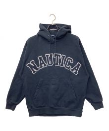 NAUTICA（ノーティカ）の古着「Arch Logo Sweat Hoodie」｜ネイビー