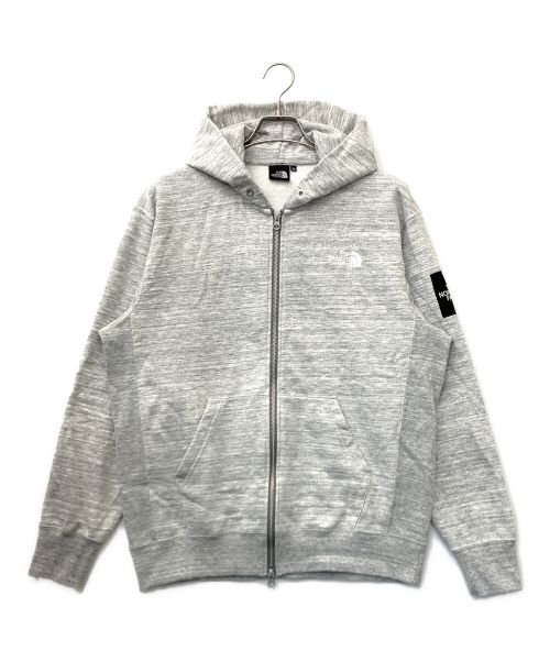 THE NORTH FACE（ザ ノース フェイス）THE NORTH FACE (ザ ノース フェイス) スクエアロゴフルジップパーカー グレー サイズ:XLの古着・服飾アイテム