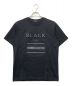 BLACK LABEL CRESTBRIDGE（ブラックレーベル クレストブリッジ）の古着「立体ロゴTシャツ」｜ブラック