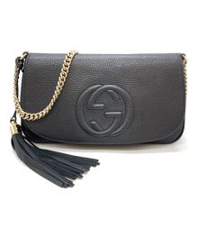 GUCCI（グッチ）の古着「チェーンショルダーバッグ」｜ブラック