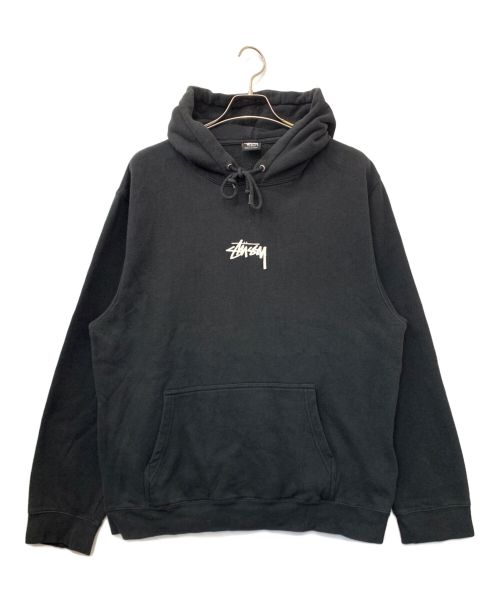 stussy（ステューシー）stussy (ステューシー) プルオーバーパーカー ブラック サイズ:XLの古着・服飾アイテム