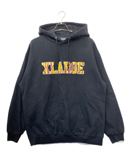 X-LARGE（エクストララージ）X-LARGE (エクストララージ) プルオーバーパーカー ブラック サイズ:XLの古着・服飾アイテム