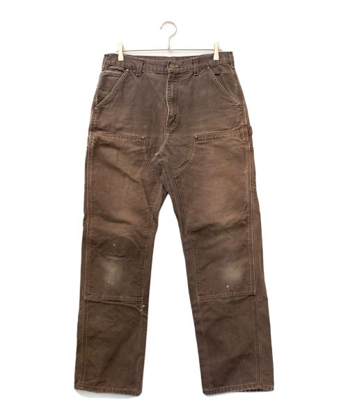 CarHartt（カーハート）CarHartt (カーハート) DUCK DOUBLE FRONT WORK PANT ブラウン サイズ:W34×L34の古着・服飾アイテム