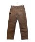 CarHartt (カーハート) DUCK DOUBLE FRONT WORK PANT ブラウン サイズ:W34×L34：15000円