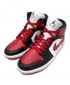 NIKEナイキ）の古着「AIR Jordan 1 MID Women's」｜レッド×ブラック×ホワイト