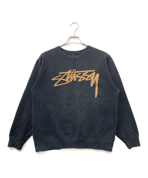 stussy（ステューシー）stussy (ステューシー) スウェット ブラック サイズ:Lの古着・服飾アイテム