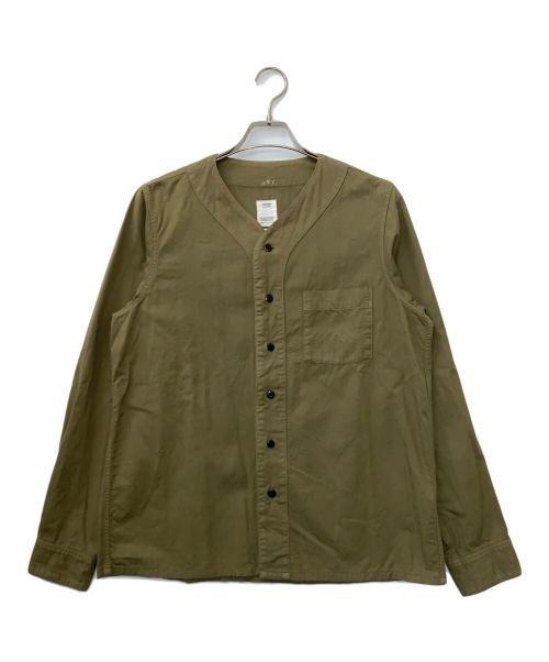 VISVIM（ビズビム）VISVIM (ビズビム) FREE EDGE SHIRT カーキ サイズ:2の古着・服飾アイテム