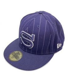 New Era×stussy（ニューエラ×ステューシー）の古着「キャップ」｜ネイビー