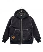 CHUMSチャムス）の古着「Flame Retardant Camp Padded Hoodie」｜ブラック