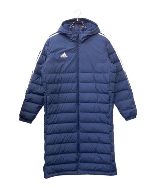 adidas（アディダス）adidas (アディダス) ベンチダウンコート ネイビー サイズ:3XLの古着・服飾アイテム