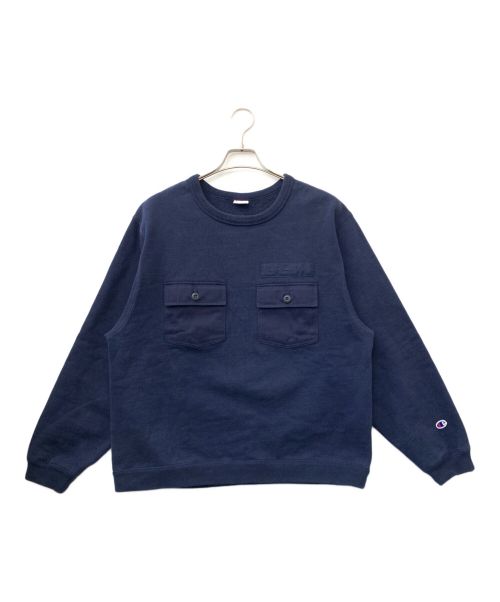 Champion（チャンピオン）Champion (チャンピオン) Wポケットスウェット ネイビー サイズ:Lの古着・服飾アイテム