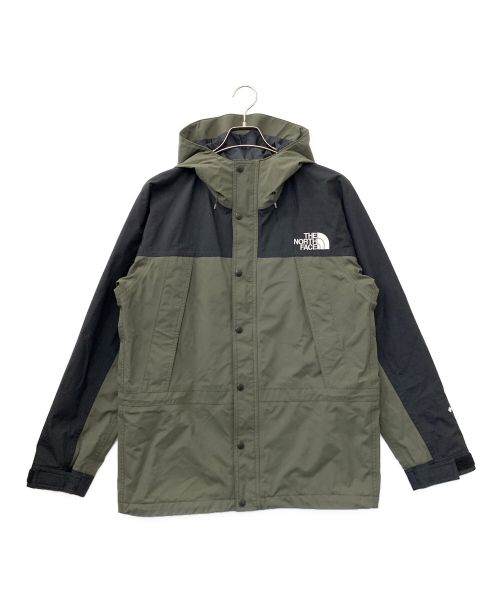 THE NORTH FACE（ザ ノース フェイス）THE NORTH FACE (ザ ノース フェイス) マウンテンライトジャケット カーキ×ブラック サイズ:Lの古着・服飾アイテム